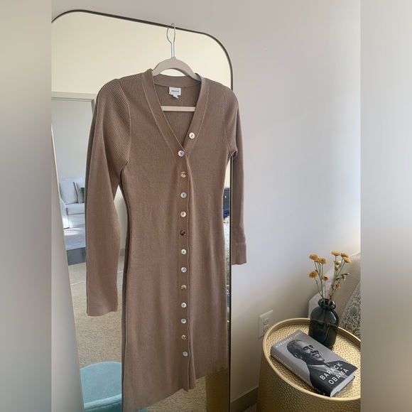 SONG OF STYLE Brown Knit Dress - Picture 4 of 6